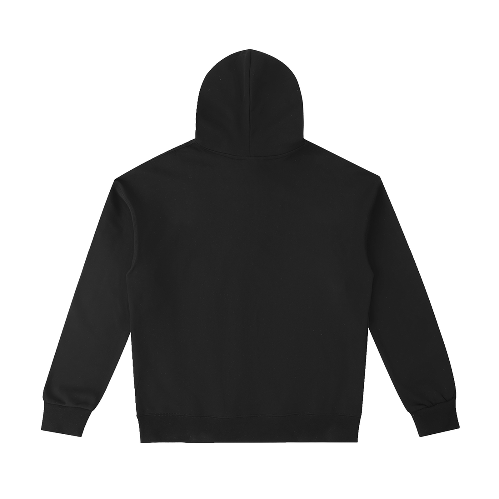 Classic Cotton Hoodie — Black — Back