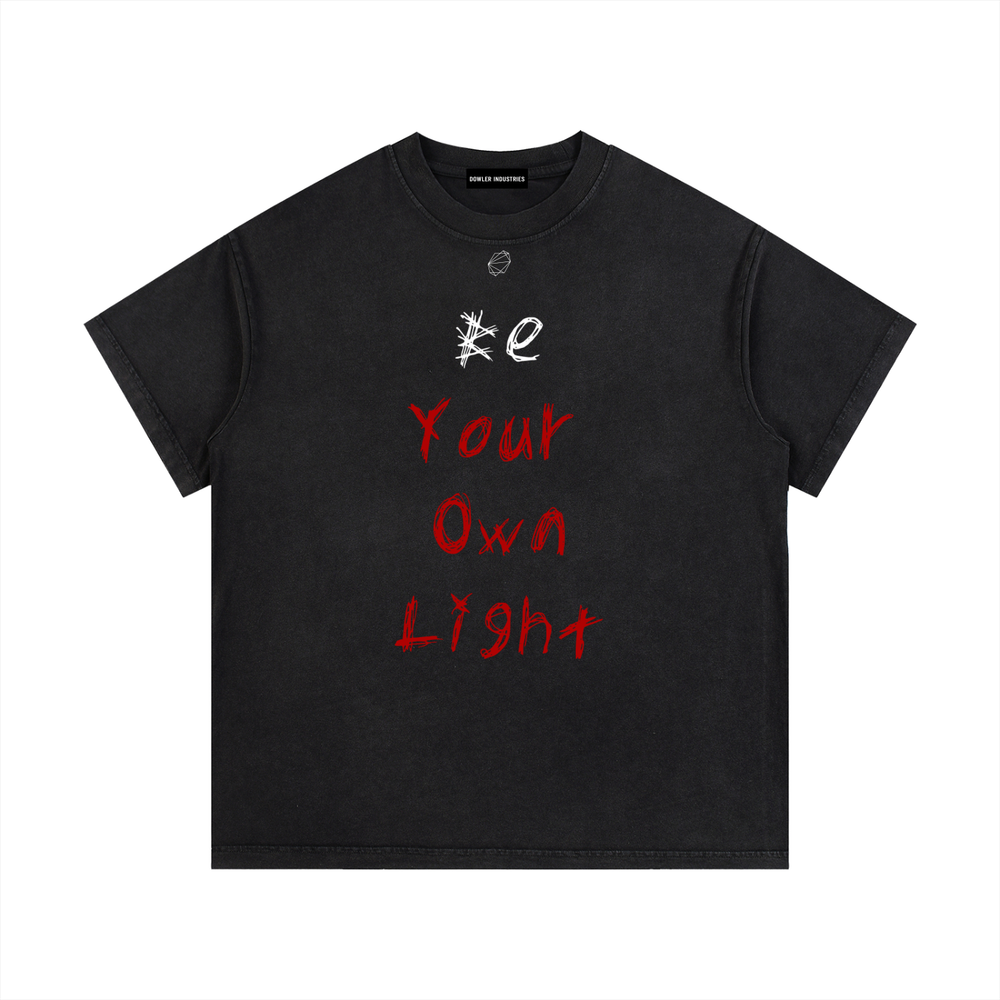 Be Your Own Light Tee — Black — Front