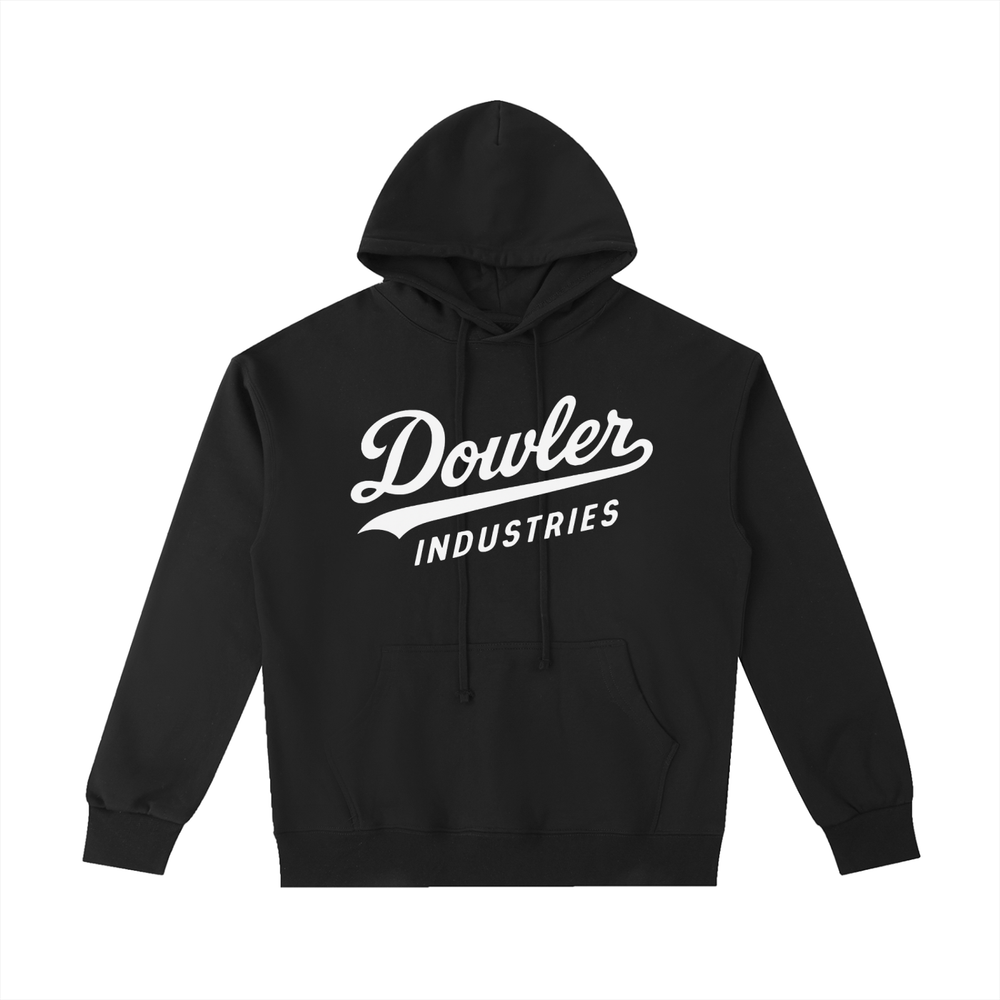 Classic Cotton Hoodie — Black — Front